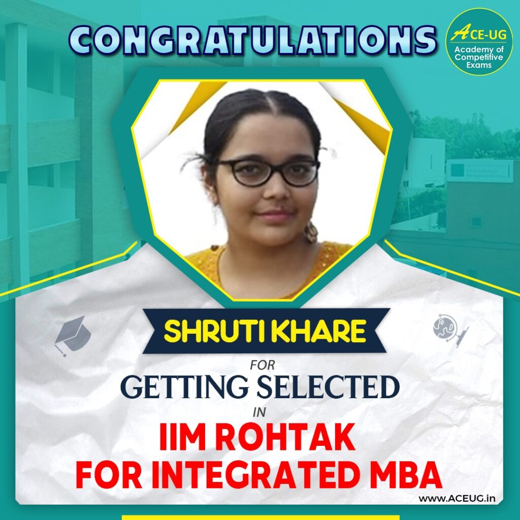 Ace-UG ncet result 2026 Shurti Khare