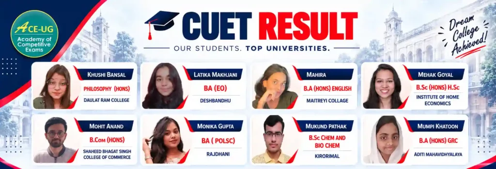 CUET 2023 Result at Ace UG