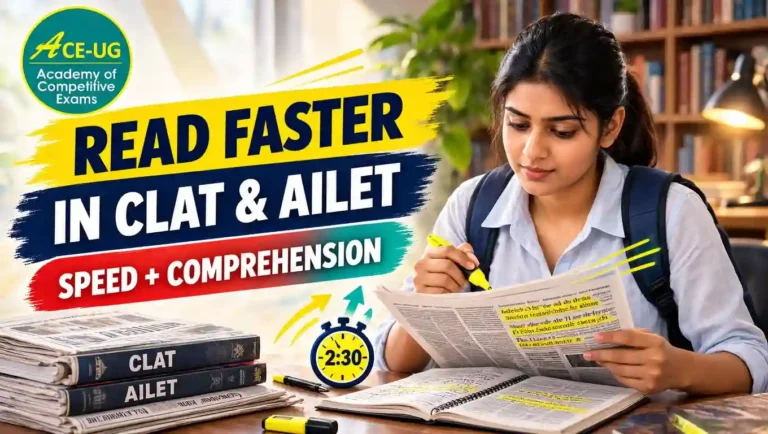 How to Read Faster in CLAT and AILET Practical Tips to Improve Reading Speed and Comprehension